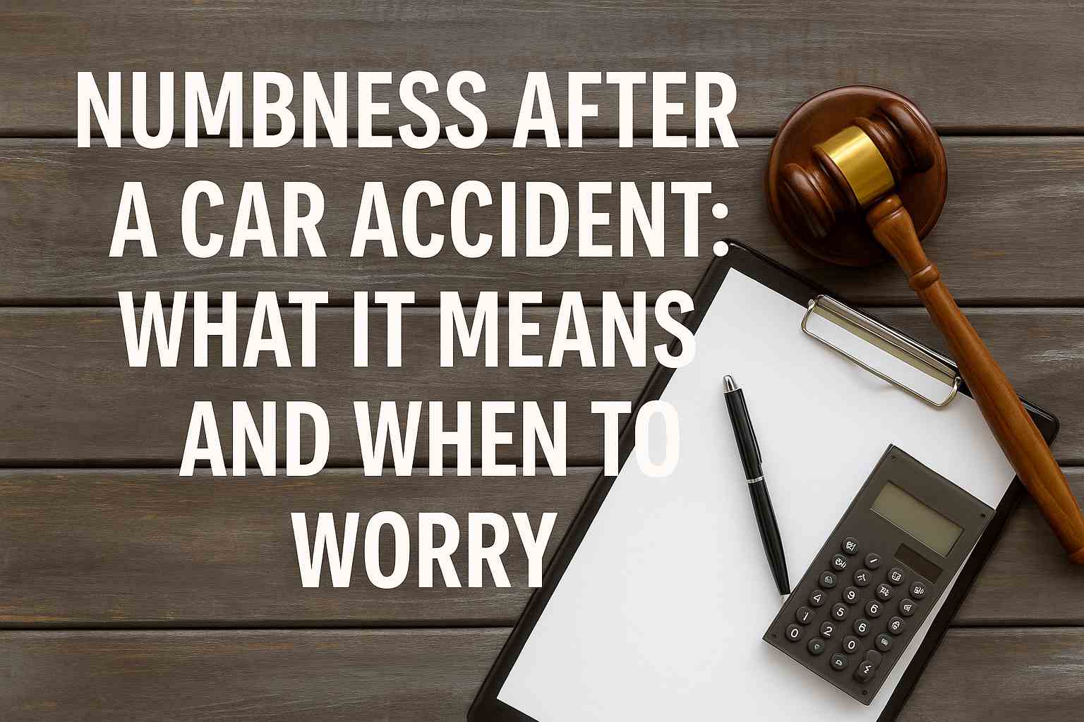 Numbness After a Car Accident: What It Means and When to Worry