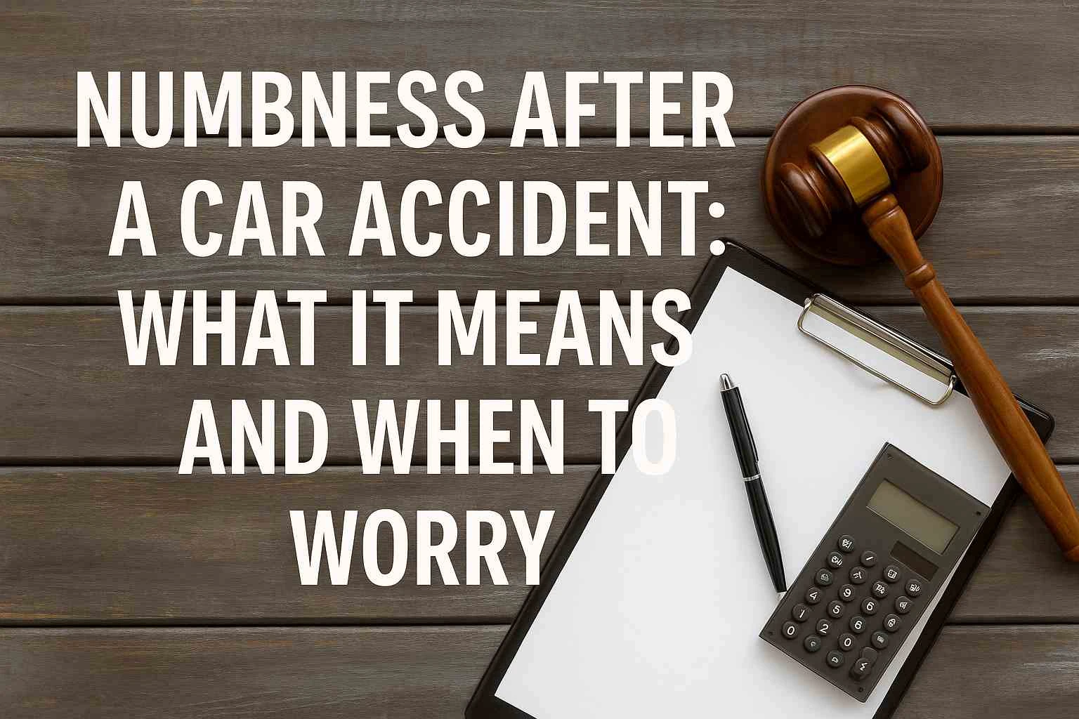 Numbness After a Car Accident: What It Means and When to Worry