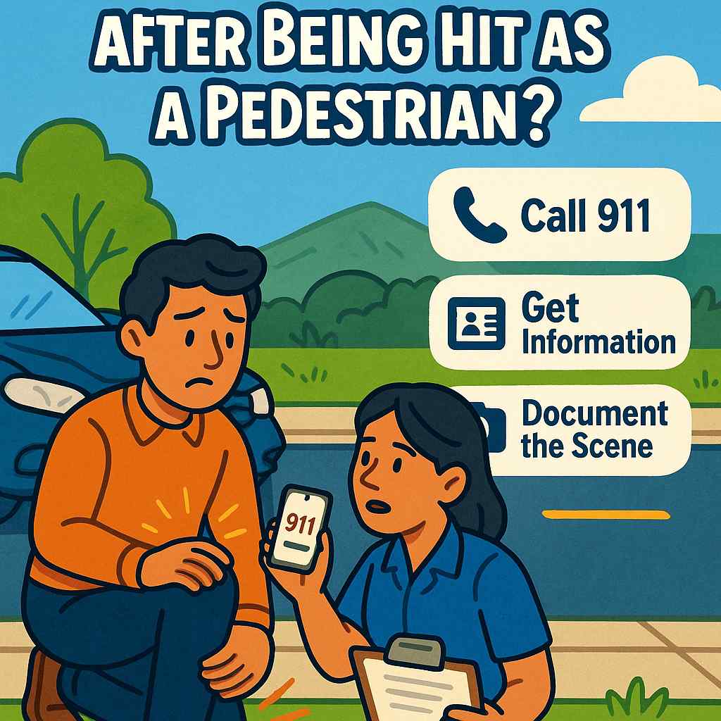 hit as a pedestrian