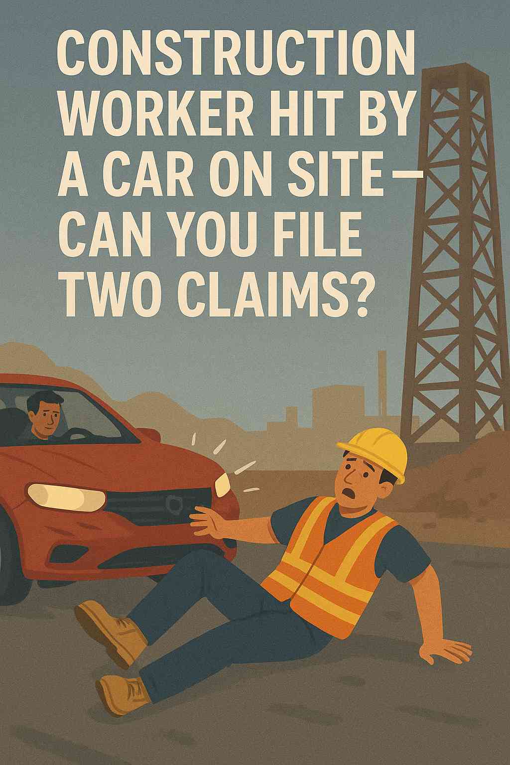 Construction Worker Hit by a Car on Site | Two Claims Explained
